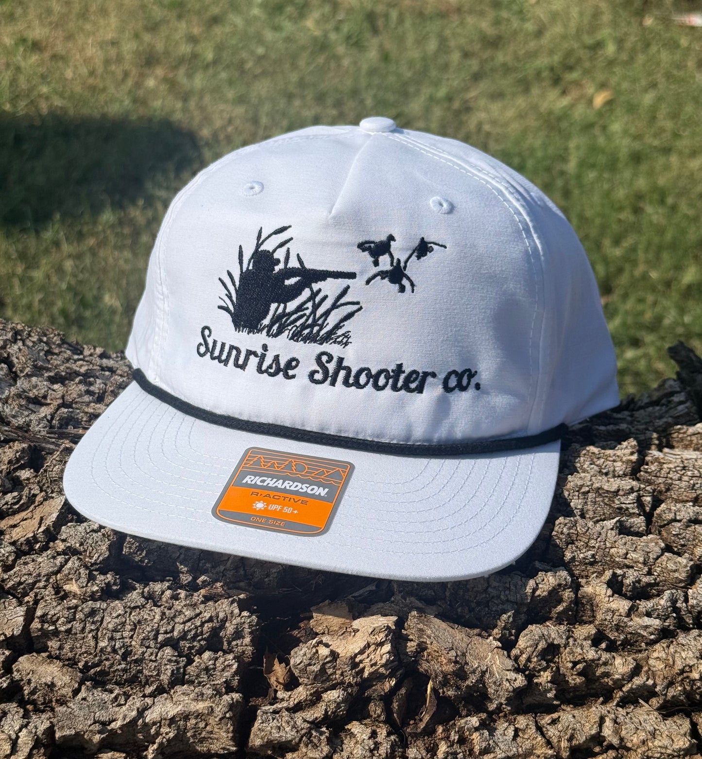 White Duck Hunting Logo