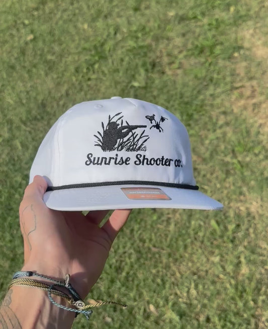 White Duck Hunting Logo